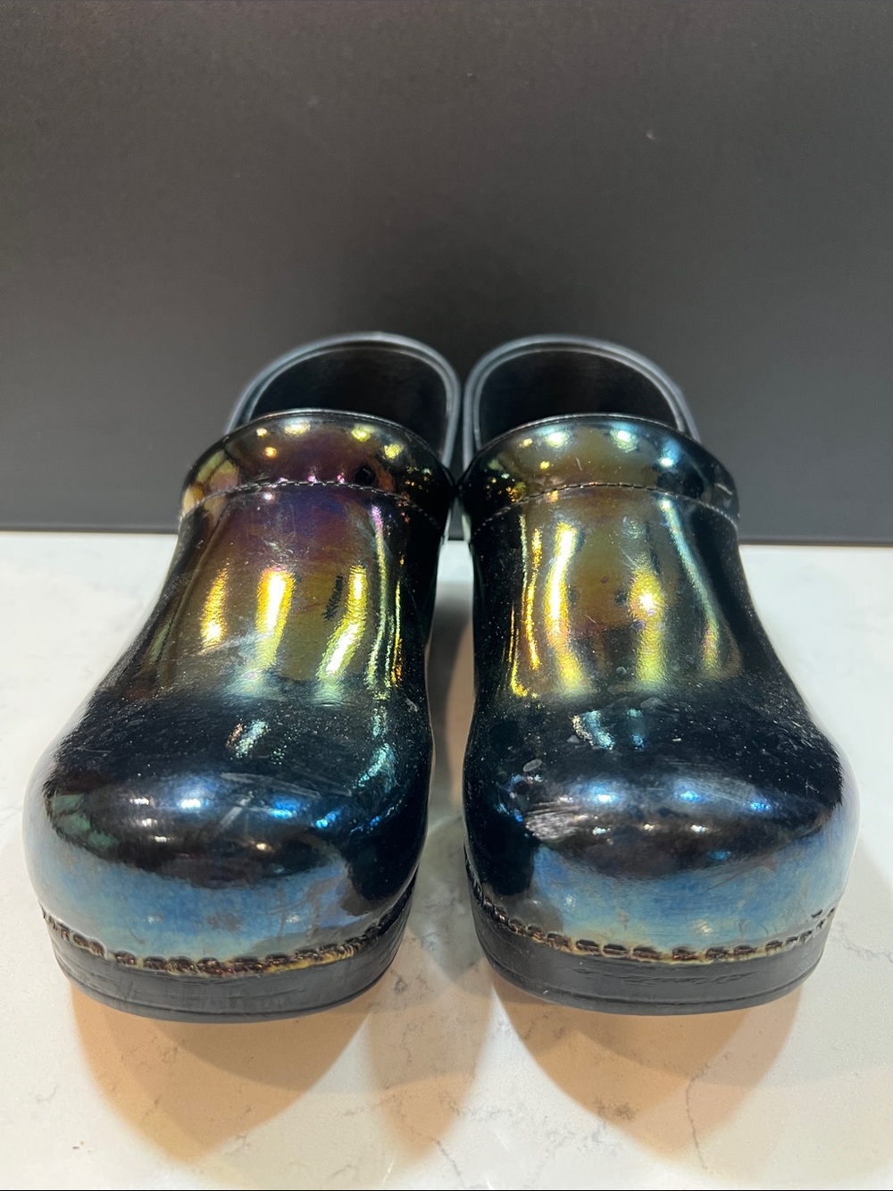 Dansko XP 2.0 Women's Rainbow Fleck Patent Leather Clog U.S. 9.5 EU Size 40 - Picture 5 of 16